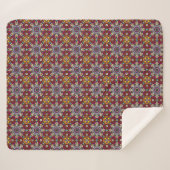 Groovy Himmlische Blumenkraft Sherpadecke (Vorderseite (Horizontal))
