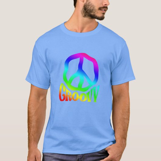Groovy Hippie 60er 70er 80er Geschenk T-Shirt (Vorderseite)
