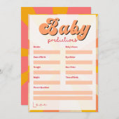 Groovy Hippie Baby Duschspiele Dankeskarte (Vorne/Hinten)