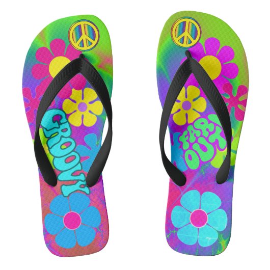 Groovy Hippie Badesandalen (Fußbett)
