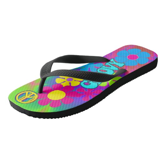 Groovy Hippie Badesandalen (Schrägansicht)