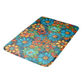 Groovy Hippie Bath Mat Badematte (Schrägansicht)
