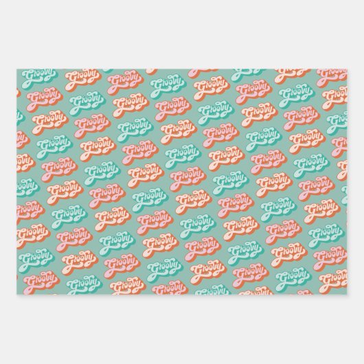 Groovy Hippie Birthday Party Geschenkpapier Set (Vorderseite 2)