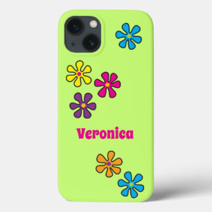 Groovy Hippie Blume Individuelle Name Case-Mate iPhone Hülle
