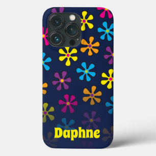 Groovy Hippie Blume Individuelle Name Case-Mate iPhone Hülle