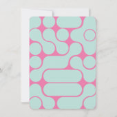 Groovy Hippie Blume Power Foto Einladung (Rückseite)