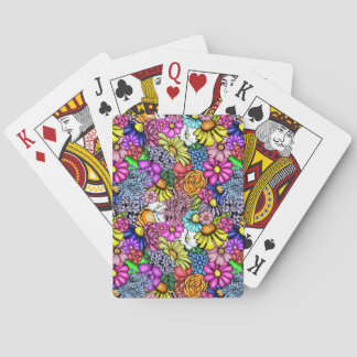 Groovy Hippie Blume Spielkarten