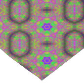 Groovy Hippie-Blume/Stars Tischdecke (Schrägansicht)