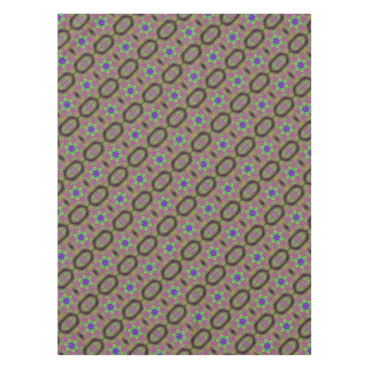 Groovy Hippie-Blume/Stars Tischdecke (Vorderseite)