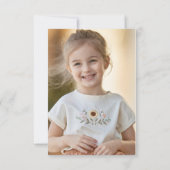 Groovy Hippie Bright & Stylish Geburtstag Vielen D Dankeskarte (Rückseite)