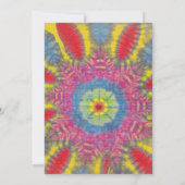 Groovy Hippie Guru Birthday Einladung (Rückseite)