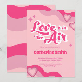 Groovy Hippie Heart Bridal Dusche Einladung