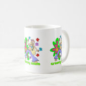 Groovy Hippie Mama Kaffeetasse (VorderseiteRechts)