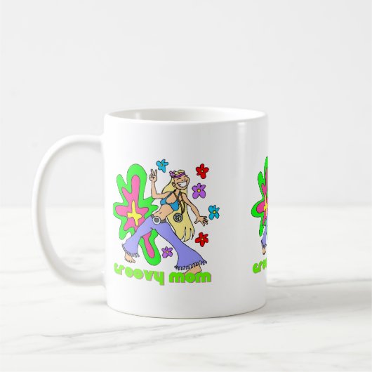 Groovy Hippie Mama Kaffeetasse (Links)