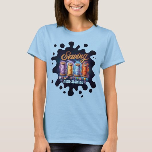 Groovy Hippie Nähen Begriffe Quilter Seamress T-Shirt (Vorderseite)