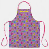 Groovy Hippie Peace and Blume Dusche Schürze (Vorderseite)