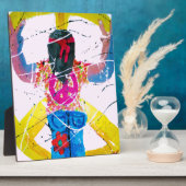 Groovy Hippie Peace Sign Fotoplatte (Seite)