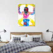 Groovy Hippie Peace Sign Leinwanddruck (Insitu (Schlafzimmer))