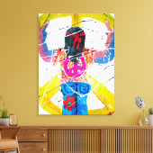 Groovy Hippie Peace Sign Leinwanddruck (Insitu (Wohnzimmer))