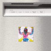 Groovy Hippie Peace Sign Magnet (In Situ (Geschirrspüler))