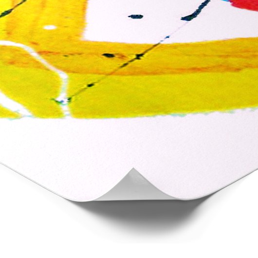 Groovy Hippie Peace Sign Poster (Ecke)