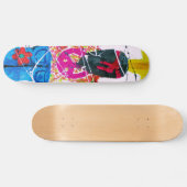 Groovy Hippie Peace Sign Skateboard (Horizontal)