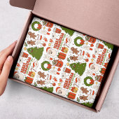 Groovy Hippie Retro Frohe Weihnachten Weihnachten Seidenpapier