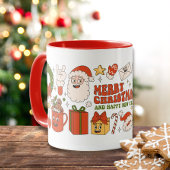 Groovy Hippie Retro Frohe Weihnachten Weihnachten Tasse