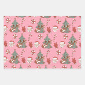 Groovy Hippie Rockin Christmas Tree Vibes Geschenkpapier Set (Vorderseite)