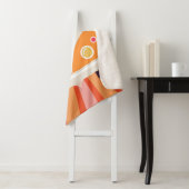 Groovy Hippie Van Pink & Orange 60er Retro Sherpadecke (Beispiel)