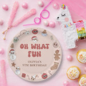 Groovy Hippie Weihnachtsgeburt Pappteller (Party)