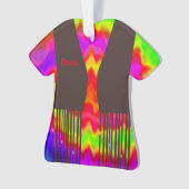 Groovy Hippie Weihnachtsschmuck 2 Ornament (Vorderseite)