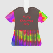 Groovy Hippie Weihnachtsschmuck 2 Ornament (Rückseite)