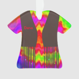 Groovy Hippie Weihnachtsschmuck 2 Ornament