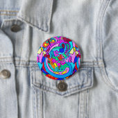 groovy Hippieart-Liebeknopf Button (Beispiel)