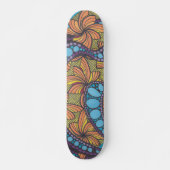 Groovy, hippig, boho, bunt skateboard (Vorne)