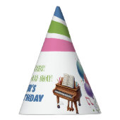 "Groovy Hippo Birthday Bash Bonanza!" Partyhütchen (Rechts)