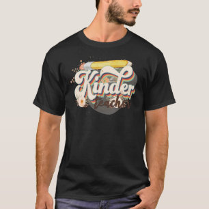 Groovy Hippy Kinder Teacher Teach Liebe Inspirier T-Shirt