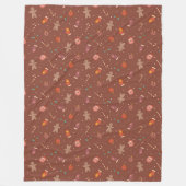 Groovy Holiday Throw Pastel Christmas Celebration Fleecedecke (Vorderseite)