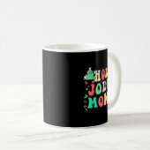 Groovy Holly Xmas Jolly Mom Christmas Vibes Matchi Kaffeetasse (VorderseiteRechts)