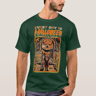 Groovy Horror Giant Pumpkin Monster Jagen Spooky T-Shirt