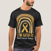 Groovy I trägt Gold für das Bewusstsein für Krebs  T-Shirt (Vorderseite)