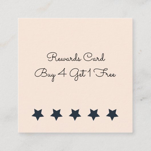 Groovy Ice Cream Cone Shop Prämien Treuekarte (Rückseite)