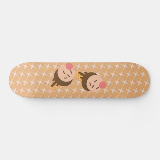 Groovy Ice Cream Pattern Skateboard (Horizontal)