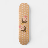 Groovy Ice Cream Pattern Skateboard (Vorderseite)