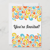 Groovy Ice Skaten Party Einladungen (Rückseite)