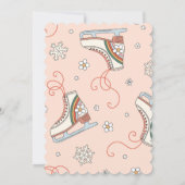 Groovy Ice Skaten zum Geburtstag Einladung | Eis-S (Rückseite)