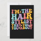 Groovy ich bin der Friseursalon, von dem sie dir e Einladung (Vorderseite)