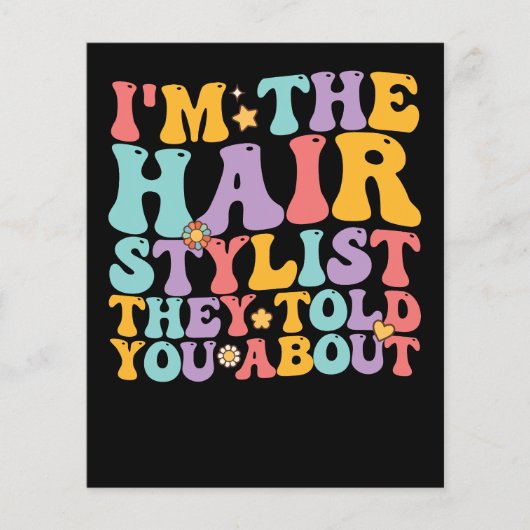 Groovy ich bin der Friseursalon, von dem sie dir e Flyer (Vorne)