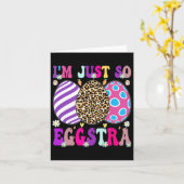 Groovy Ich bin nur so Eggstra Funny Egg Osterbyske Karte (Gelbe Blume)